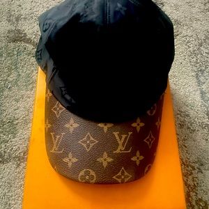 Black and brown Louis Vuitton hat